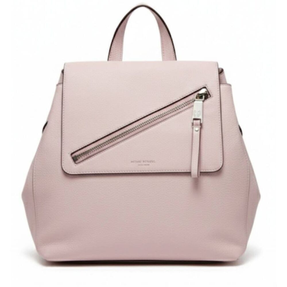 Henri Bendel New York Womens Light baby Pink Leather Backpack Bag - Picture 1 of 7